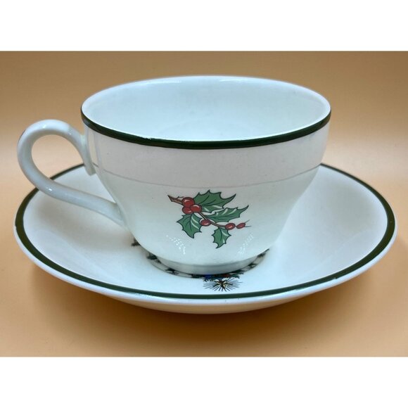 VTG 2 Pc. Cuthbertson "Original Christmas Tree" Teacup & Saucer-Made in England - Picture 5 of 10
